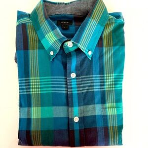 J. Crew Men's Blue Dress Shirt